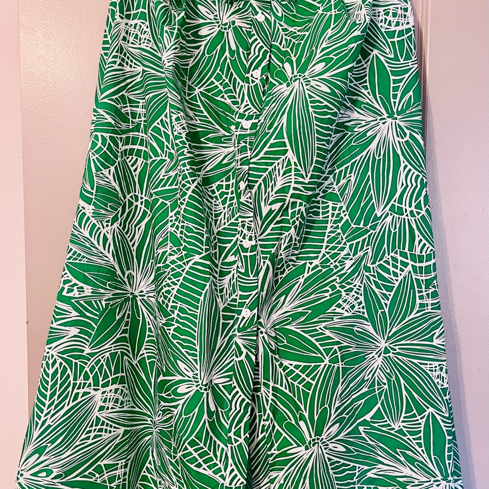 Tabitha Brown Green and White Patterned Skirt